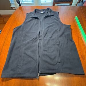 Lands End Fleece Vest Size L 14-16